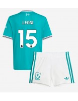 Liverpool Giovanni Leoni #15 Tredjedraktsett Barn 2025-26 Korte ermer (+ bukser)